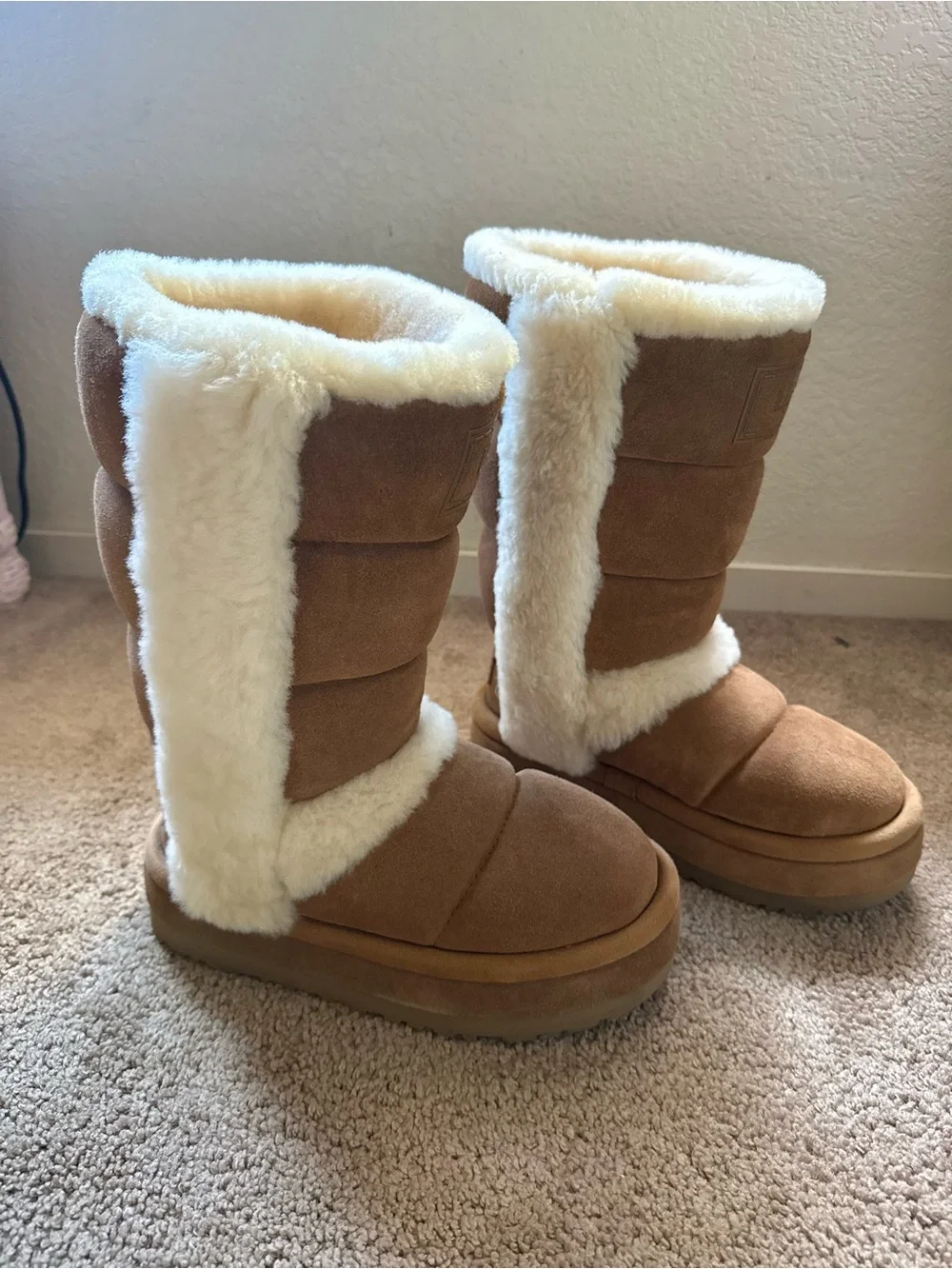 UGG Chillapeak Genuine Shearling Trim Tall Boot